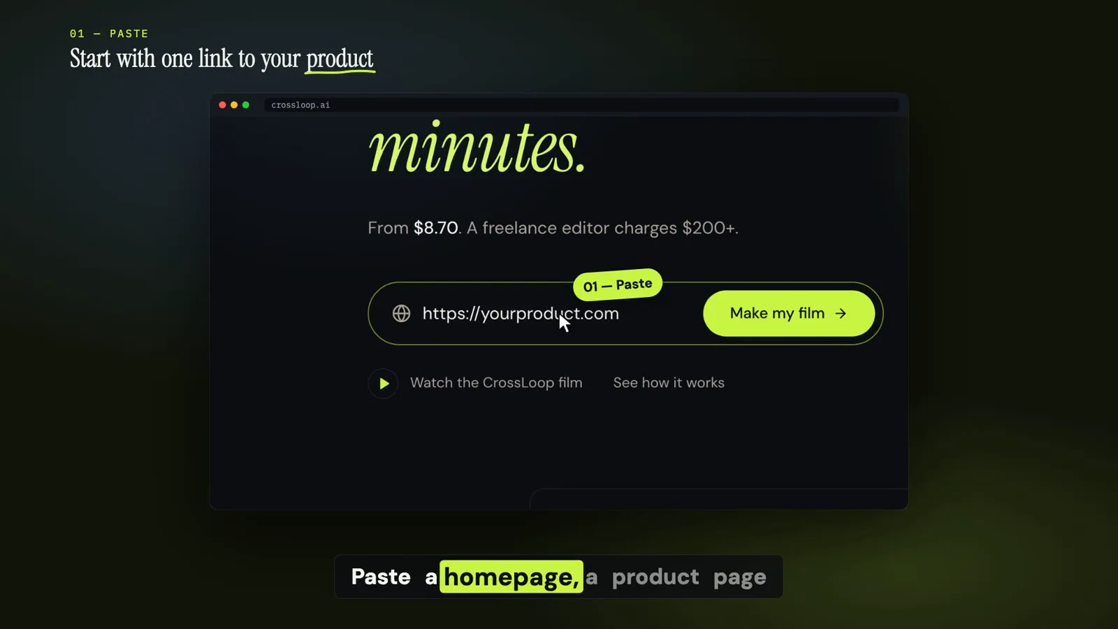 Paste your URL